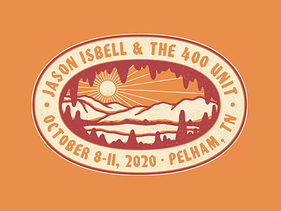isbell in a cave badge cave hell yea illustration in a cave jason isbell logo natural nature shirt graphic tennessee