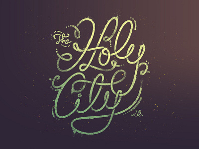 The Holy City charleston giant holy city script type typography