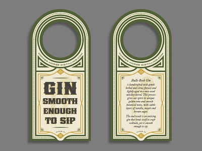 Copper Horse Gin Necker alcohol bottle design gin liquor necker package design packaging tag