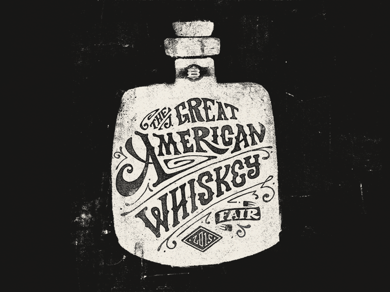 GAWF3 bourbon bw festival gif illustration typography whiskey