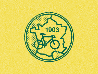 January 19, 1903 bicycle cycling daily history france icon illustration tour de france