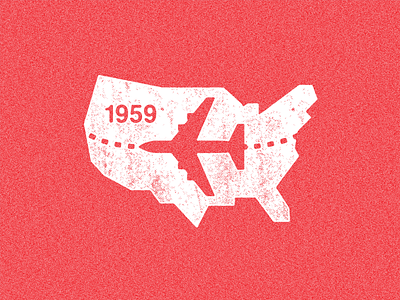 January 25, 1959 america daily history flight icon illustration plane transcontinental