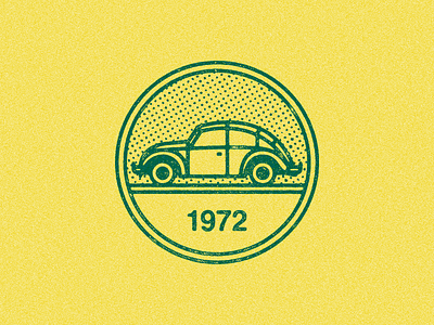 February 17, 1972 beetle cars daily history icon illustration vw we back