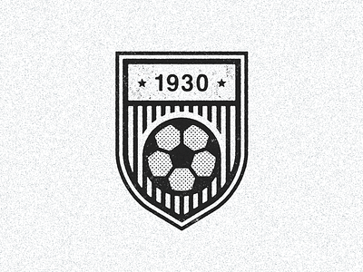July 13, 1930 badge daily history football icon illustration soccer uruguay world cup