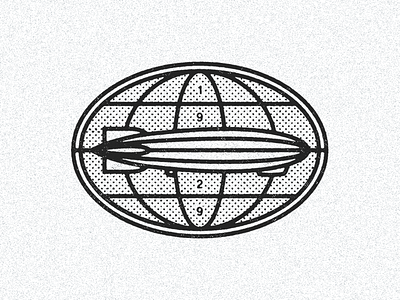 August 8, 1929 airship around the world daily history earth global icon illustration zeppelin