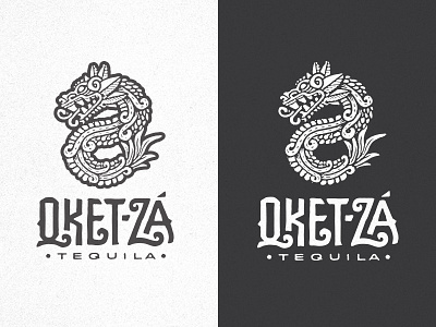 Qket-Za animal branding identity liquor logo tequila