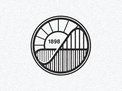 August 16, 1898 amusement park badge daily history fun icon illustration roller coaster