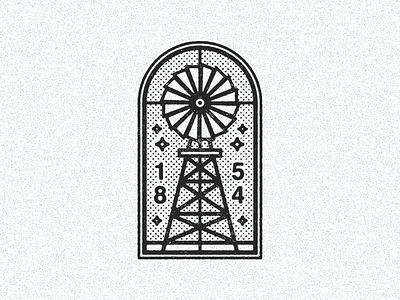 August 29, 1854 daily history farm icon illustration windmill windpump