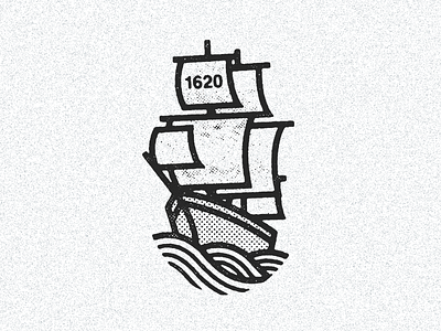 September 16, 1620 boat daily history icon illustration mayflower pilgrims pirates ship