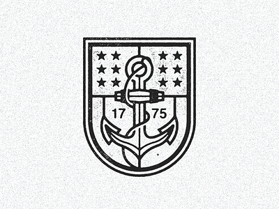 October 13, 1775 anchor daily history icon illustration lil boat nautical navy usa