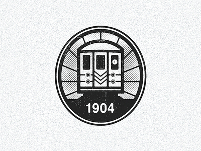 October 27, 1904 clean train daily history icon illustration nyc public transportation subway train transit