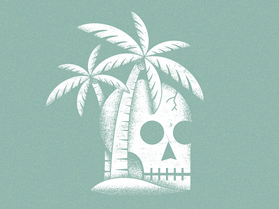 Dead Daze bitchin cool icon illustration island skull skull island tropical