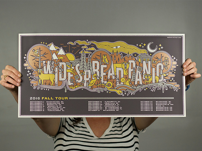 WSP tour poster by Half & Half on Dribbble