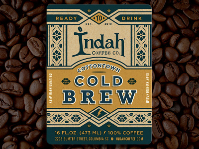 Indah Cold Brew coffee cold brew design label packaging