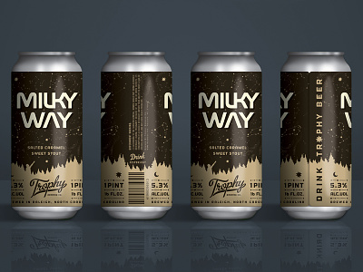 Trophy Brewing Co. - Milky Way beer design nasa packaging raleigh space state of beer stout trophy brewing co