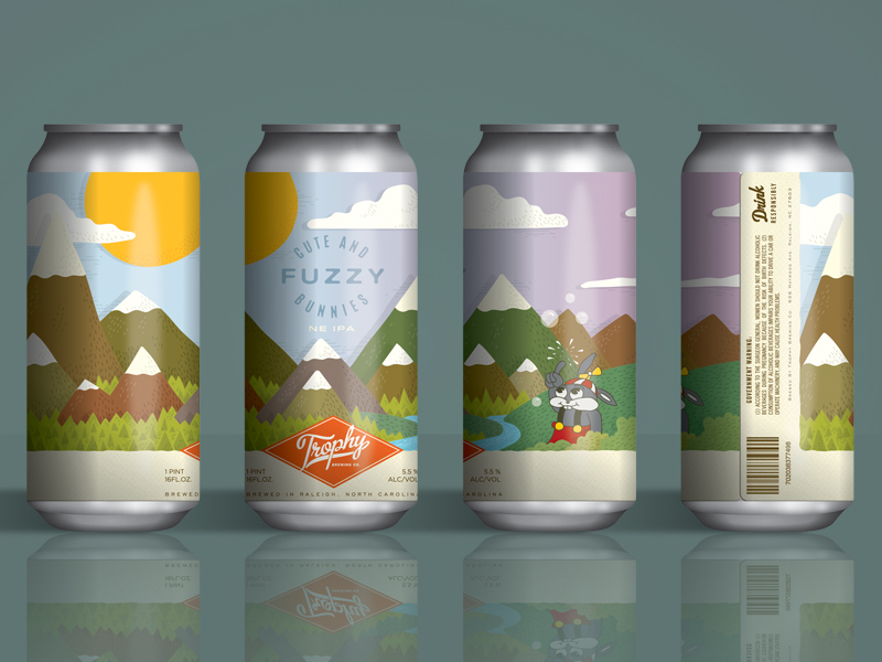 Cute And Fuzzy Bunnies Ne Ipa By Half Half On Dribbble