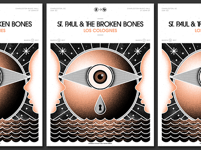 St Paul Charleston SC art design gig poster illustration psyche st paul and the broken bones woah dude