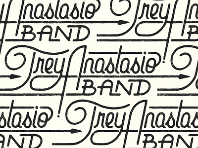 Trey Type cursive ish graphic design is my passion lettering phish script trey anastasio trey anastasio band type