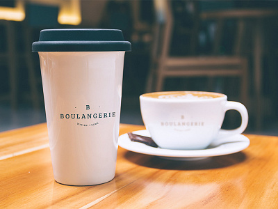 BOULANGERIE kawa i wypieki bakery branding cafe id logo logotype