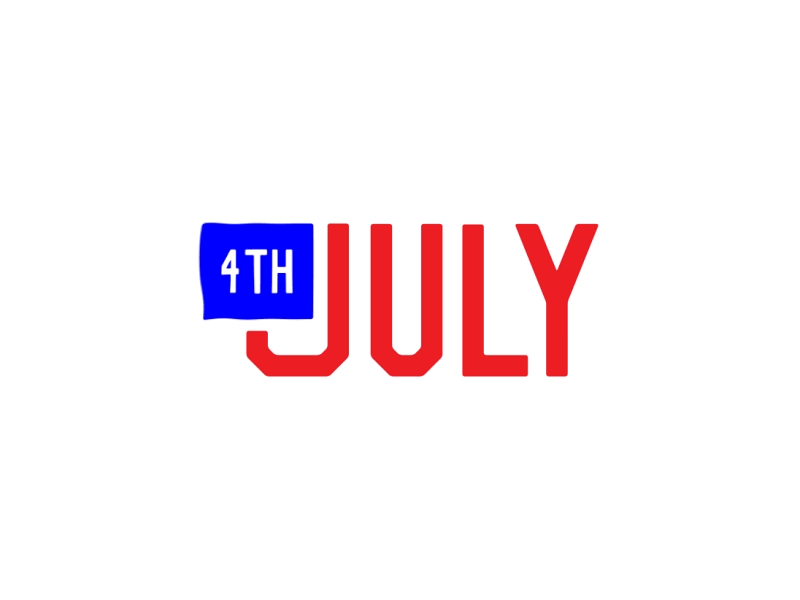 4th July 4th july aftereffects america animation creative flag freelancer poland typography