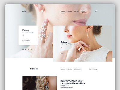 D'ORO Jewellery website design freelance ui ux web webdesign website