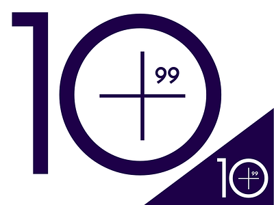 Ten Plus 99 Logo branding logo