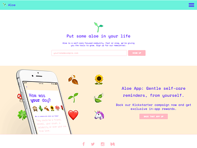aloe website refresh aloe design development layout