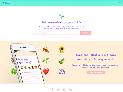 aloe website refresh