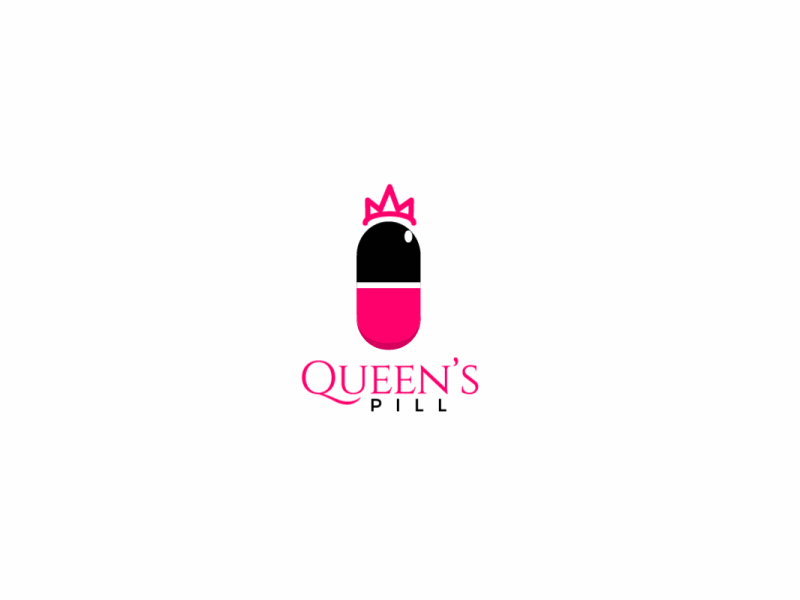 Queen's Pill after effects animated bycrebulbs interaction logo loop motion graphics pill queen queens pill