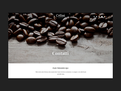 Cellini - Navigation coffee design interaction design interface navigation navigation menu ui ui design uidesign website website design