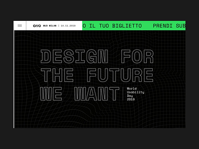 WUD Milan - Homepage Scroll Animation animation design interaction design ui design visual design website website design