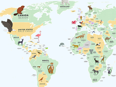 National Animals Map