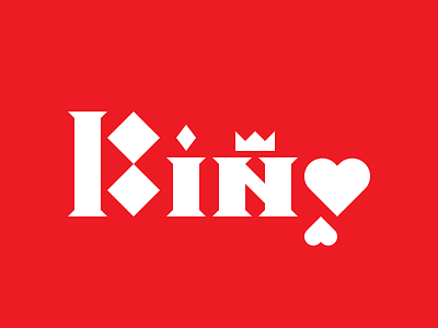 King art cards design geometric geometry graphic design illustration illustrator king logo logo design logos logotype royal type type design typography vector wordmark
