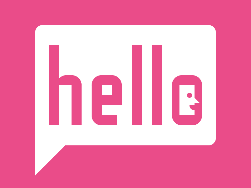 Hello, Dribbble! typography illustration design hello dribbble debut