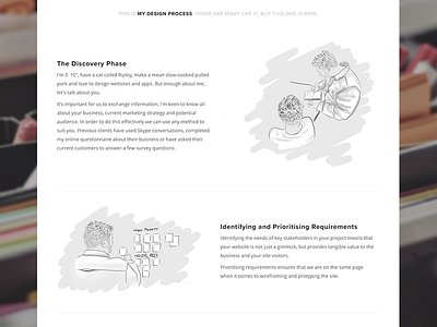 Web Design Process - Portfolio Website Shot belfast illustration portfolio process web design website
