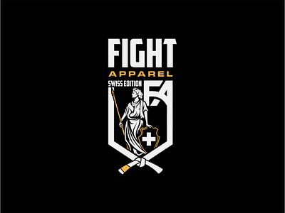 Fight Apparel Illustration apparel fight helvetia illustration mma swiss tshirt