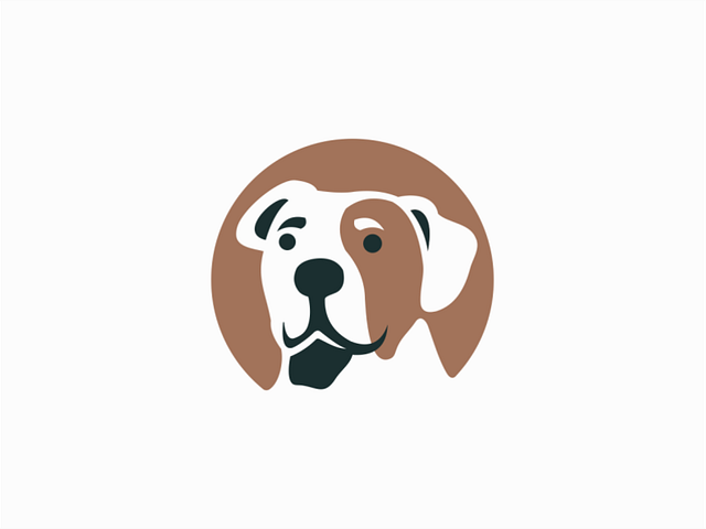 Dog logo by UNOM design on Dribbble