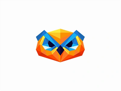 Owl logo for Sale animal bird branding design geometric logo low poly lowpoly mark owl sale vector