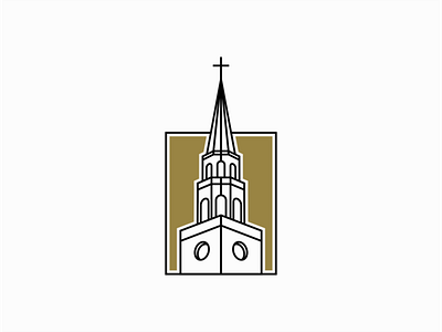 Church Logo for Sale branding church design geometric lines logo mark religion vector