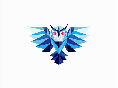 Low Poly Owl Logo for Sale