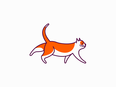 Stretching Cat Logo for Sale