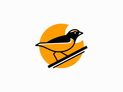 Bird Logo animal bird brand branding clean design elegant flat geometric illustration lines logo mark minimalism modern premium professional simple vector yellow