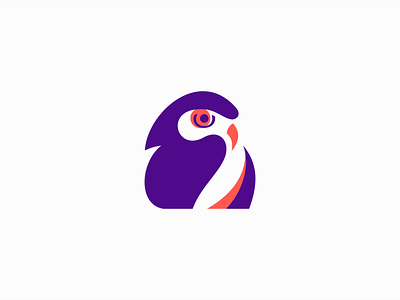 Owl Logo for Sale animal bird brand branding clean design geometric icon illustration logo mark minimalist modern owl premium professional purple sale unique vector