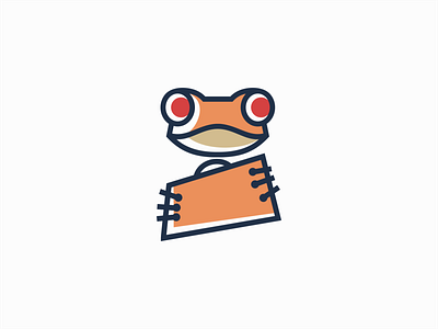 Frog and Bag Logo for Sale