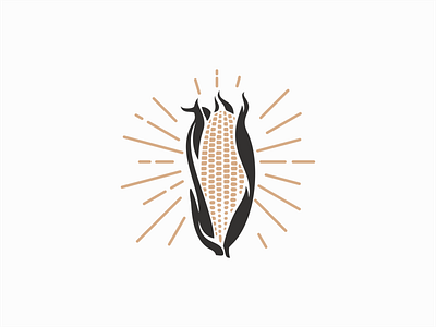 Vintage Corn Logo agriculture branding corn design emblem farm flat graphic icon illustration logo mark premium professional retro vector vegetables vintage