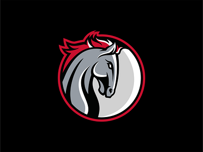 horse head logo design