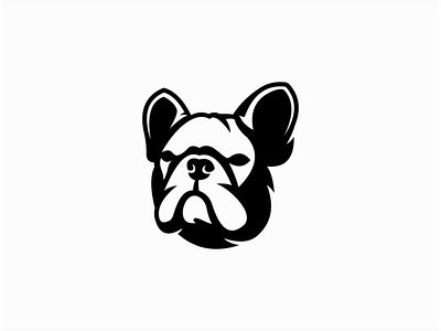French Bulldog Logo animal branding design dog emblem flat french bulldog frenchie geometric graphic icon illustration logo mark modern pet premium puppy sale vector