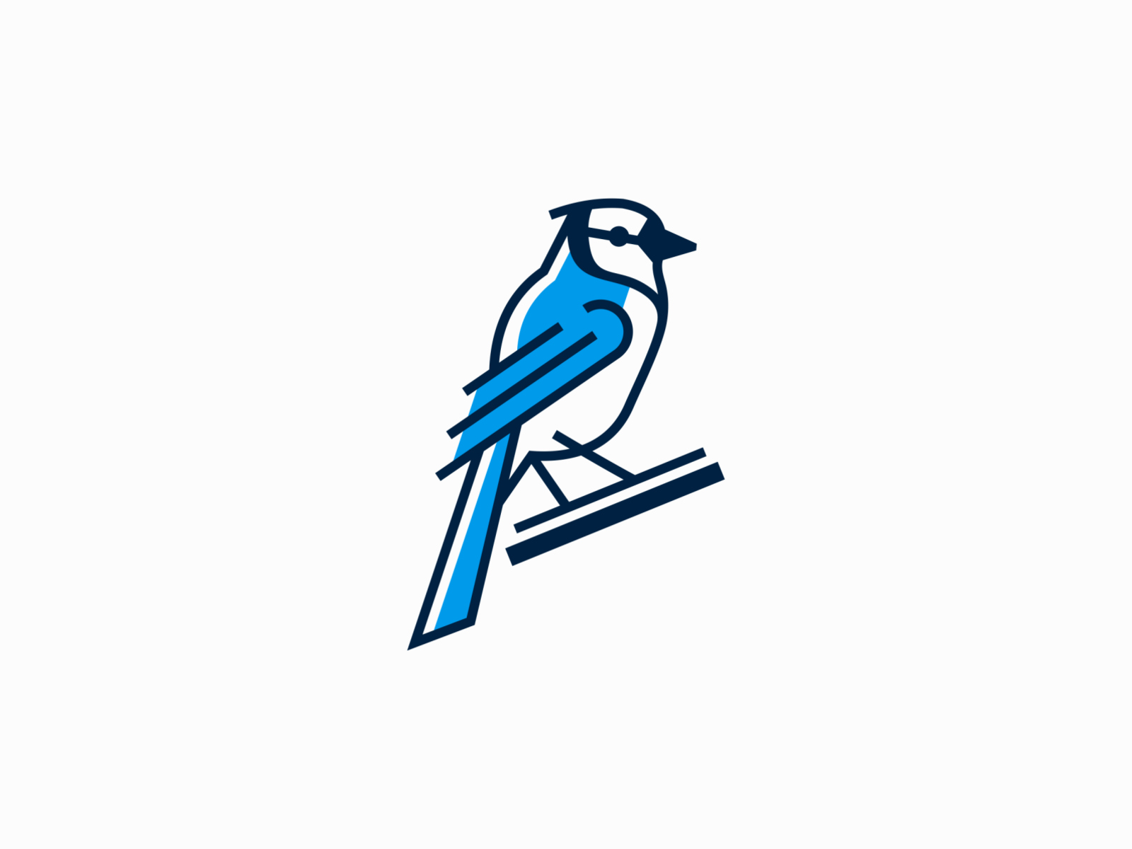 Blue jay bird head mascot esport logo designs Vector Image