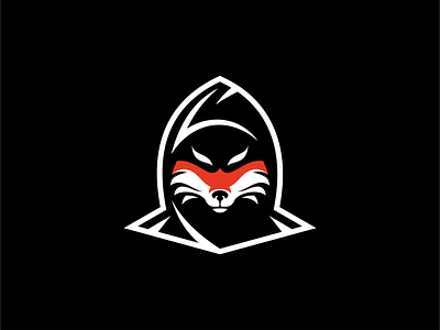 Fox In Hoodie Logo animal branding community dark design flat fox gaming hacker hoodie illustration logo mark mistery modern premium thief unique vector