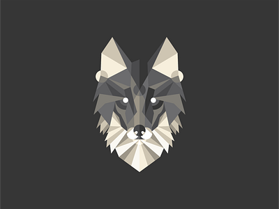 Low Poly Wolf Logo for Sale abstract animal branding character design dog geometric graphic horror icon illustration logo low poly mark modern premium vector wolf